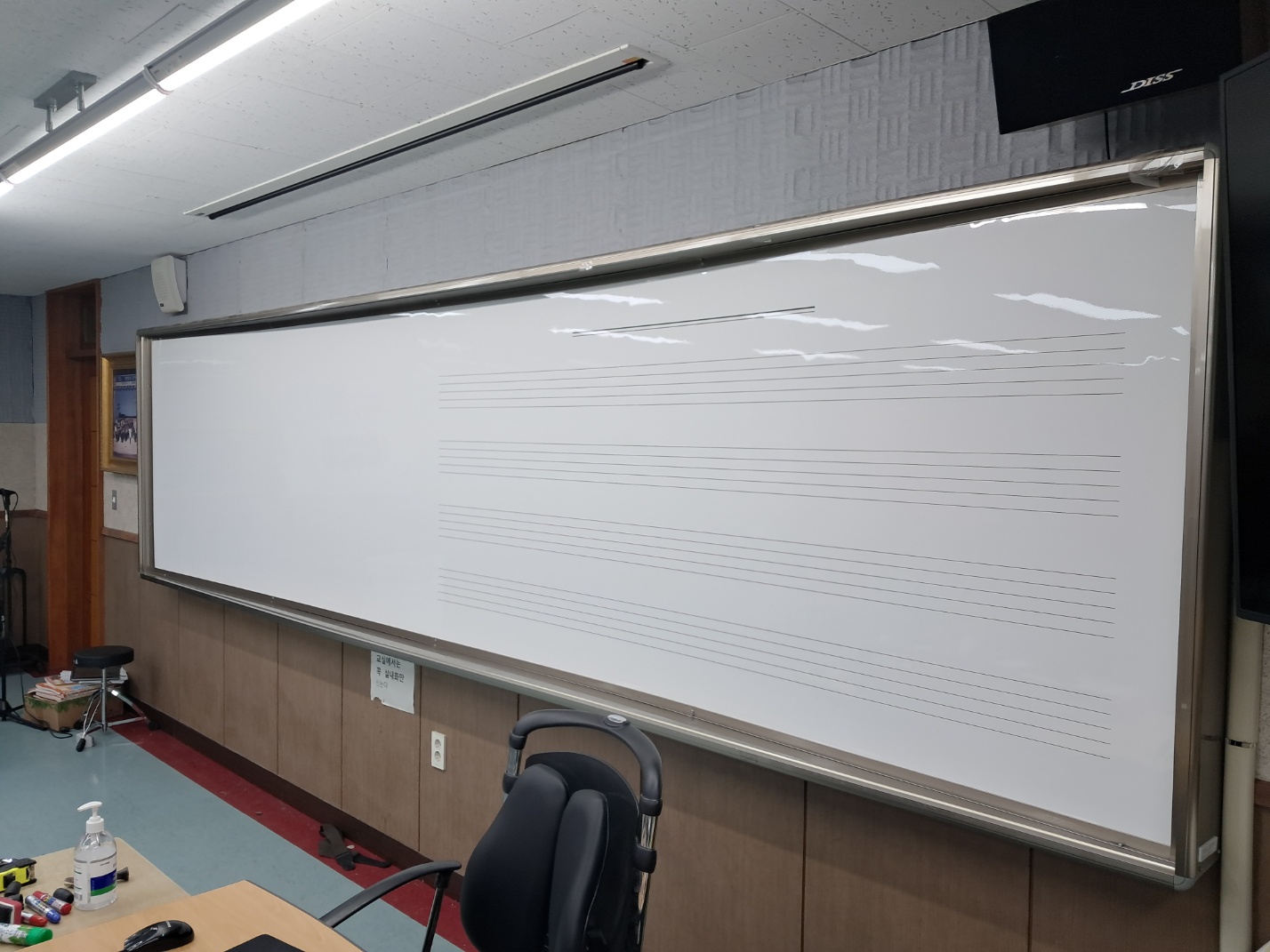 WB-56 오선도안화이트보드 색상:백색