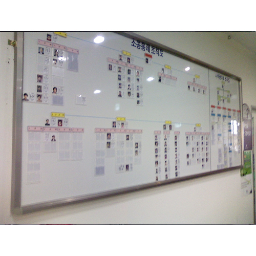 조직도(아크릴사용) 현장제작