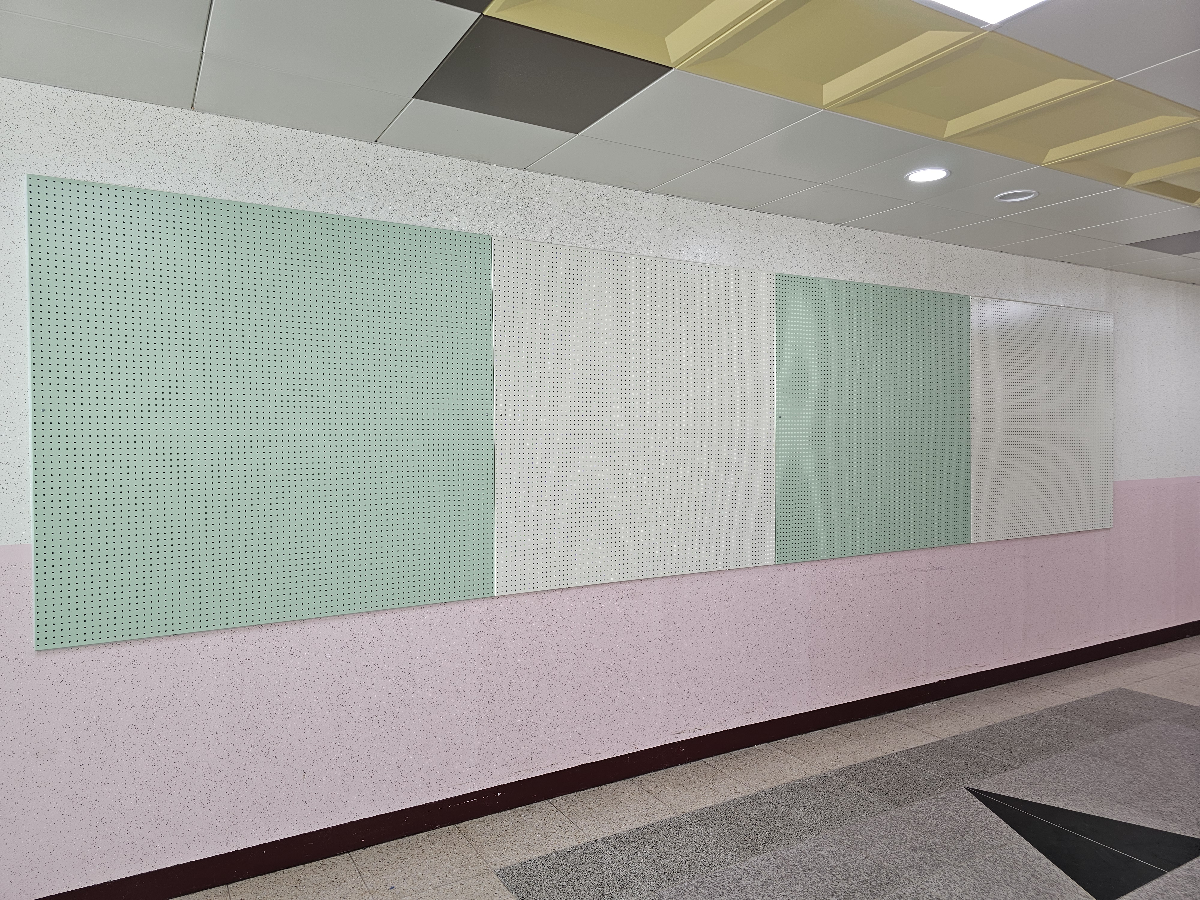 GB-217 타공게시판 색상: 민트그린, 아이보리